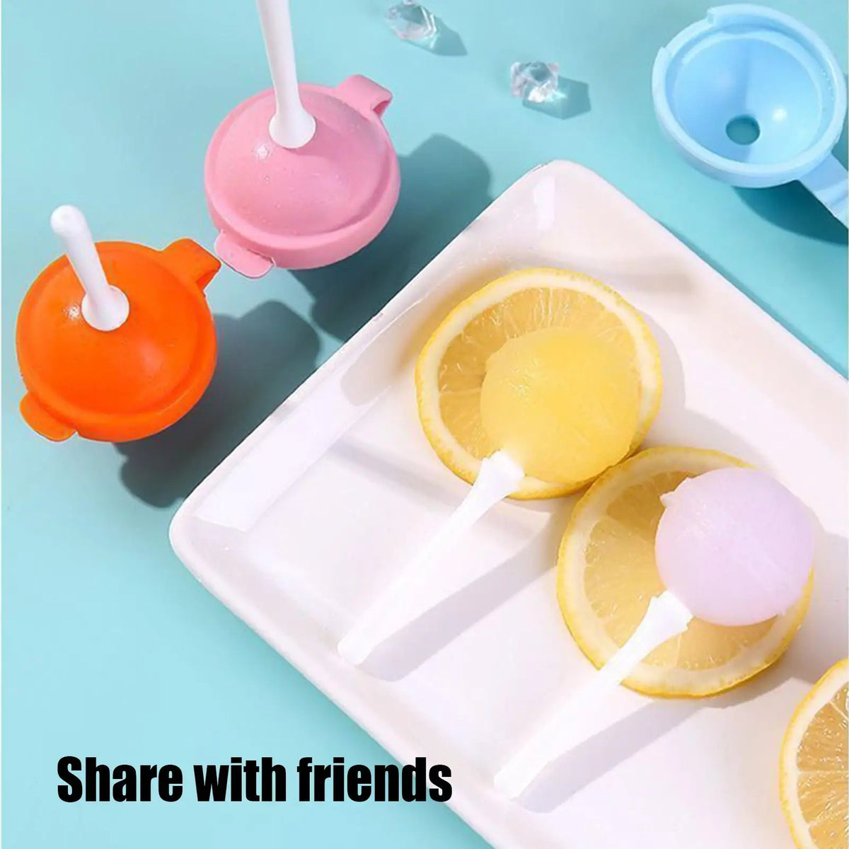 Silicone Lollipop Molds Set of 4 – Non-Stick Reusable Candy Molds Candy & Dessert Mold Axl Default Title