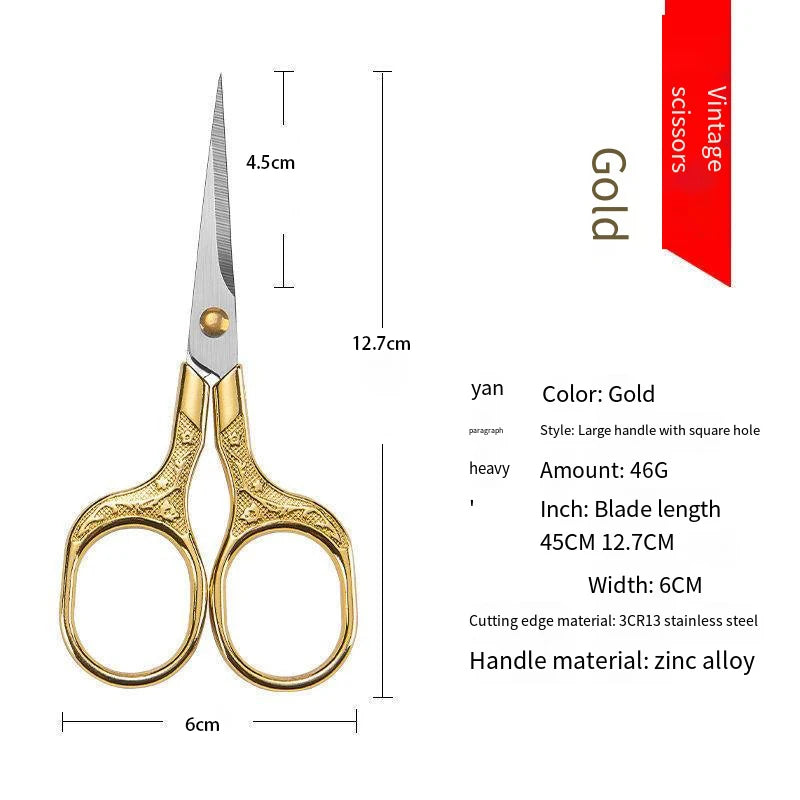 Stainless Steel Vintage Embroidery Scissors & Sewing Shears Sewing Scissors Axl Golden
