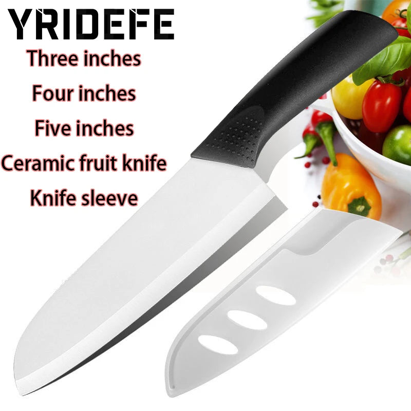 Ceramic Paring Knife Set 3" 4" 5" – Non-Slip Fruit Kitchen Ceramic Paring Knife Axl