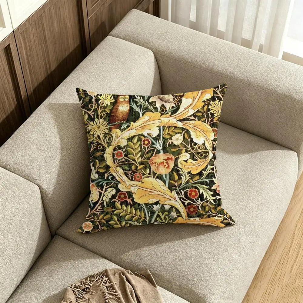 William Morris Linen Cushion Cover – Sofa, Bed & Chair Décor Linen Cushion Cover Axl