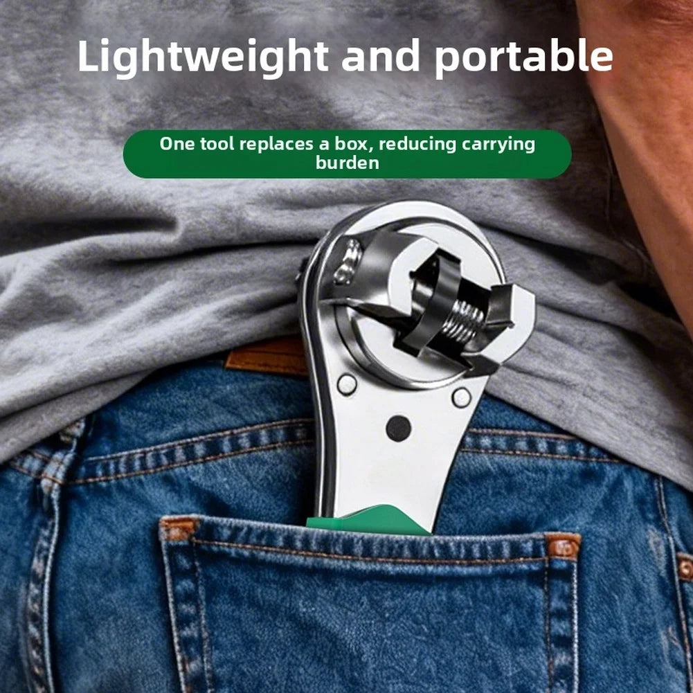 3-in-1 Adjustable 60-Tooth Ratchet Wrench | CR-V Steel Ratchet Wrench Axl