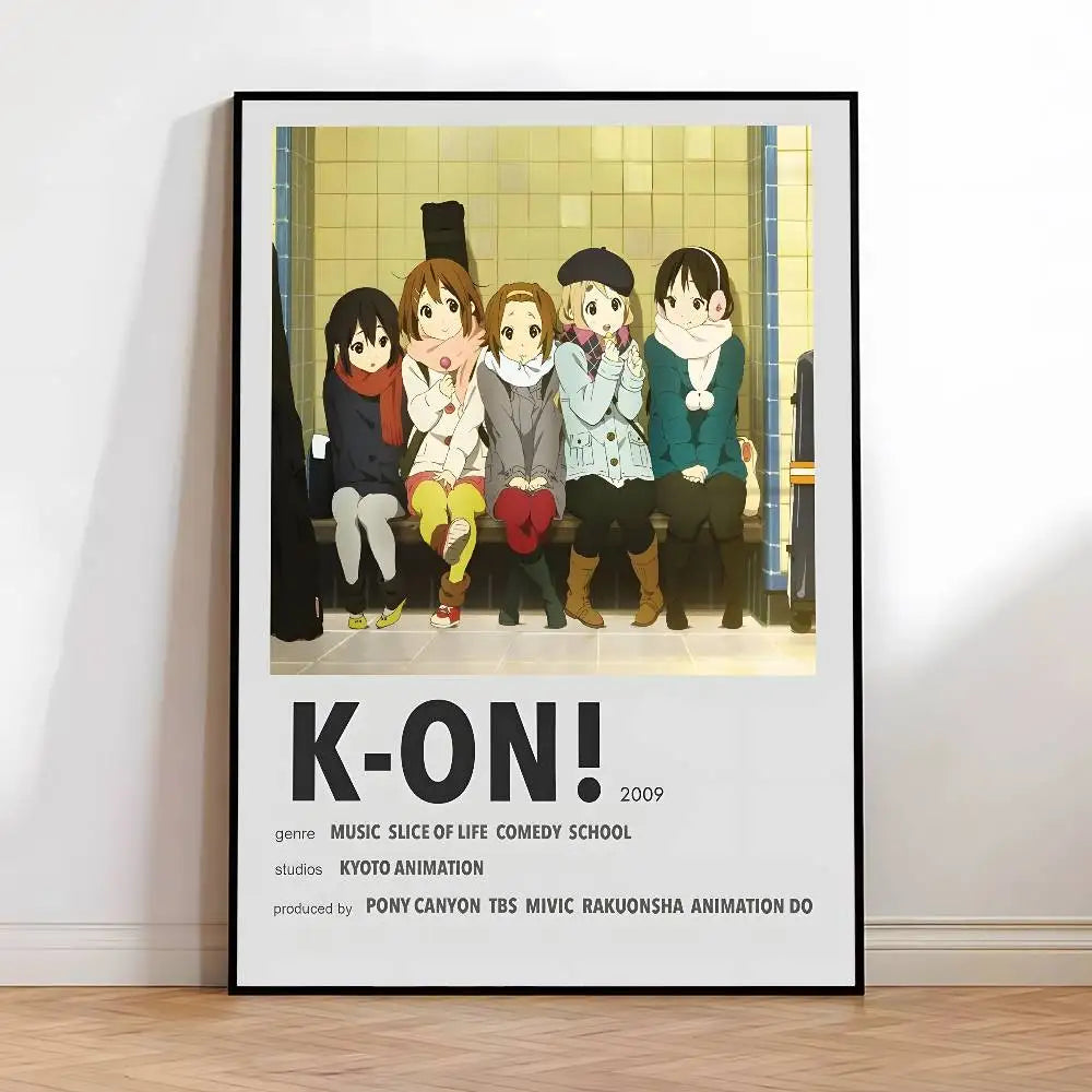 Anime K-ON! HD Self-Adhesive Waterproof Poster | Wall Decor Anime Wall Poster Axl z15 30X40cmNoframe