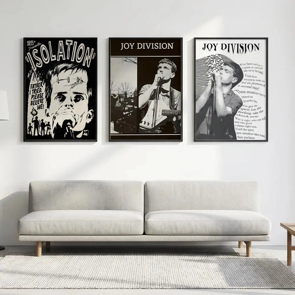 J-Joy D-Division Band HD Poster | Waterproof Wall Art Decor Music Band Poster Axl