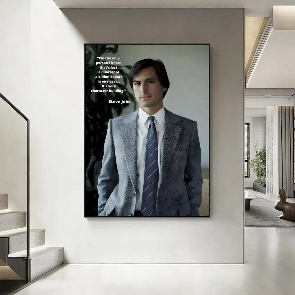 Steve Jobs Quote Poster – HD Waterproof Sticky Wall Art Decor Wall Art Poster Axl White6 21X30cmNoframe