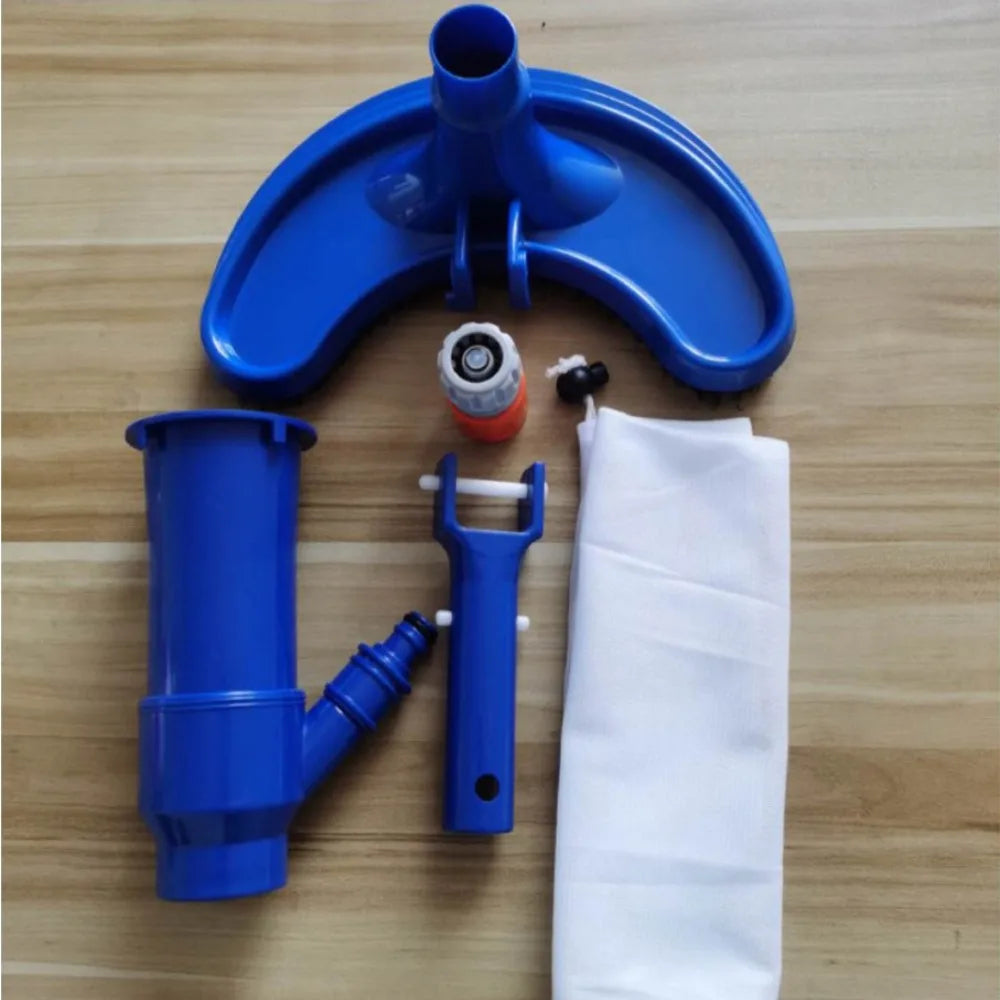 Handheld Pool Vacuum with Telescopic Pole & W-Brush | 70" Pool Vacuum Cleaner Axl