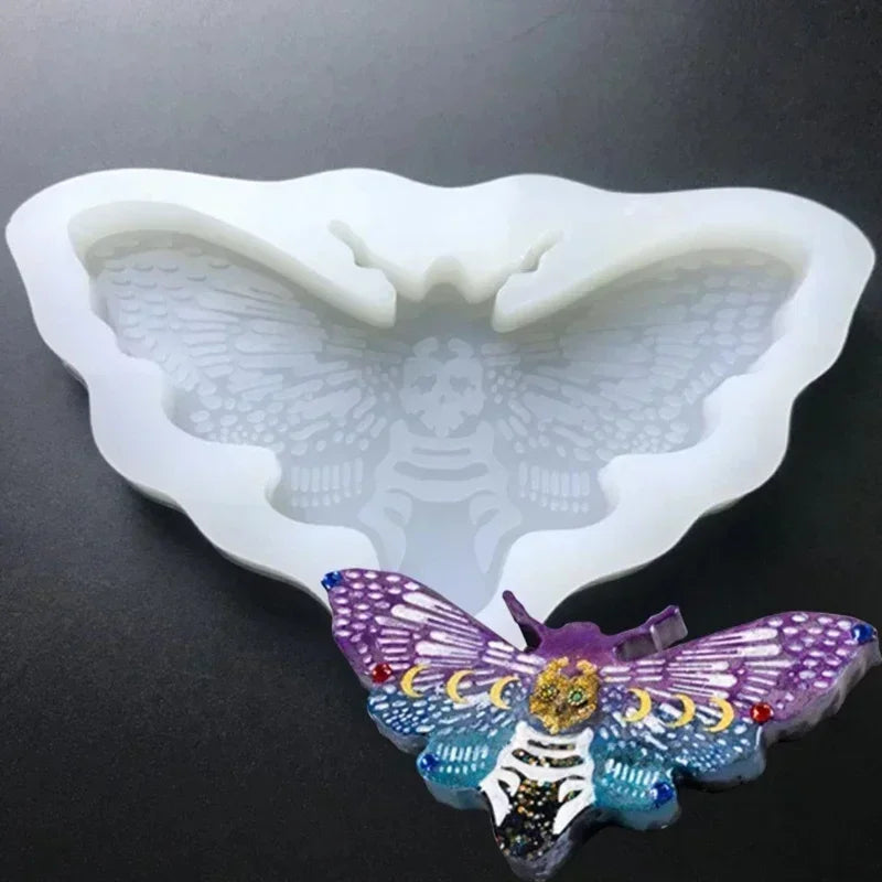 Moth Silicone Mold for Epoxy Resin Jewelry & Pendant Casting Resin Casting Mold Axl
