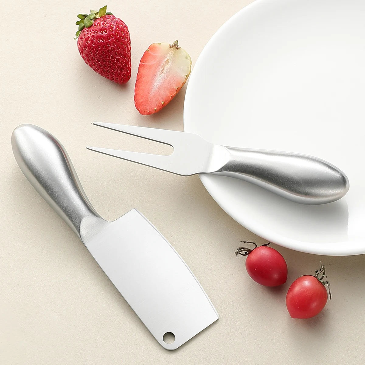 Stainless Steel Cheese Butter Knife Set – Cake & Bread Slicer Kitchen Knife Set Axl