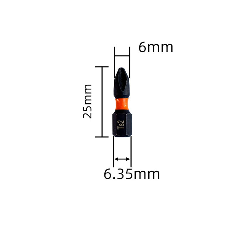 Magnetic Non-Slip Drill Bit Set | S2 Steel | 3, 6 & 12 Pc Drill Bit Set Axl 1PC