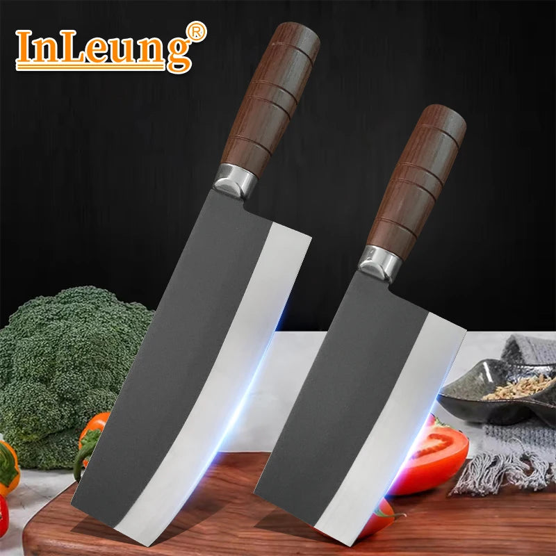 Forged Stainless Steel Cleaver – Wood Handle Chef Knife Kitchen Cleaver Knife Axl