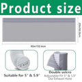 AC Hose Insulation Sleeve – Fits 5" & 5.9" Exhaust Duct AC Hose Cover Axl Grey
