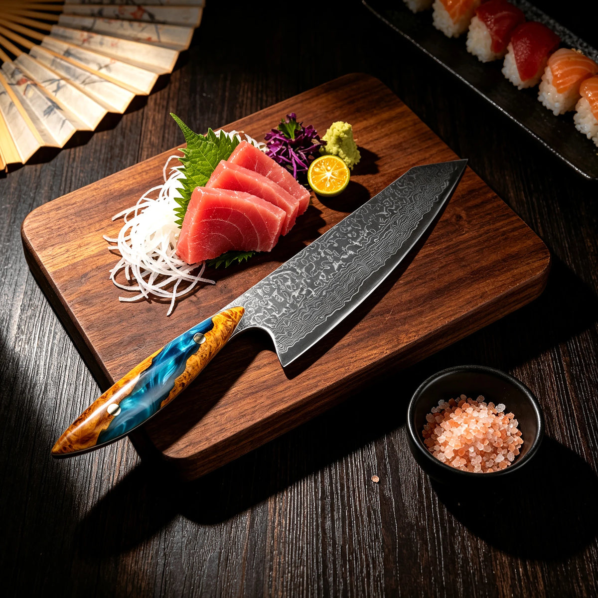 XITUO Damascus Chef Knife Set – 67-Layer VG10 Steel, 1-3 Pcs Damascus Kitchen Knife Set Axl