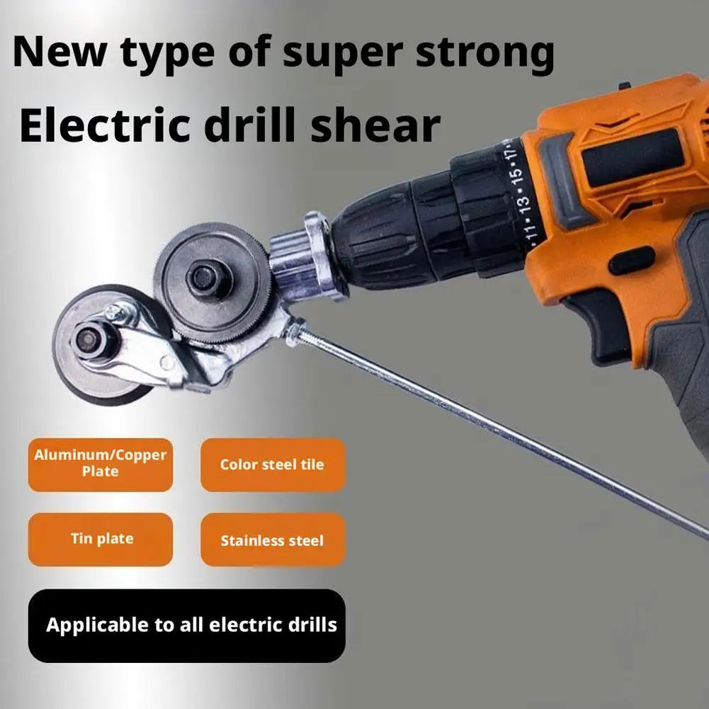 Electric Drill Sheet Metal Cutter Attachment | Plate Shearer Drill Cutting Attachment Axl