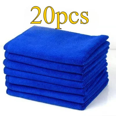 Microfiber Cleaning Cloths 10/20 Pack – Car & Home Towels Microfiber Cleaning Cloths Axl Blue -30x30cm- 20pcs