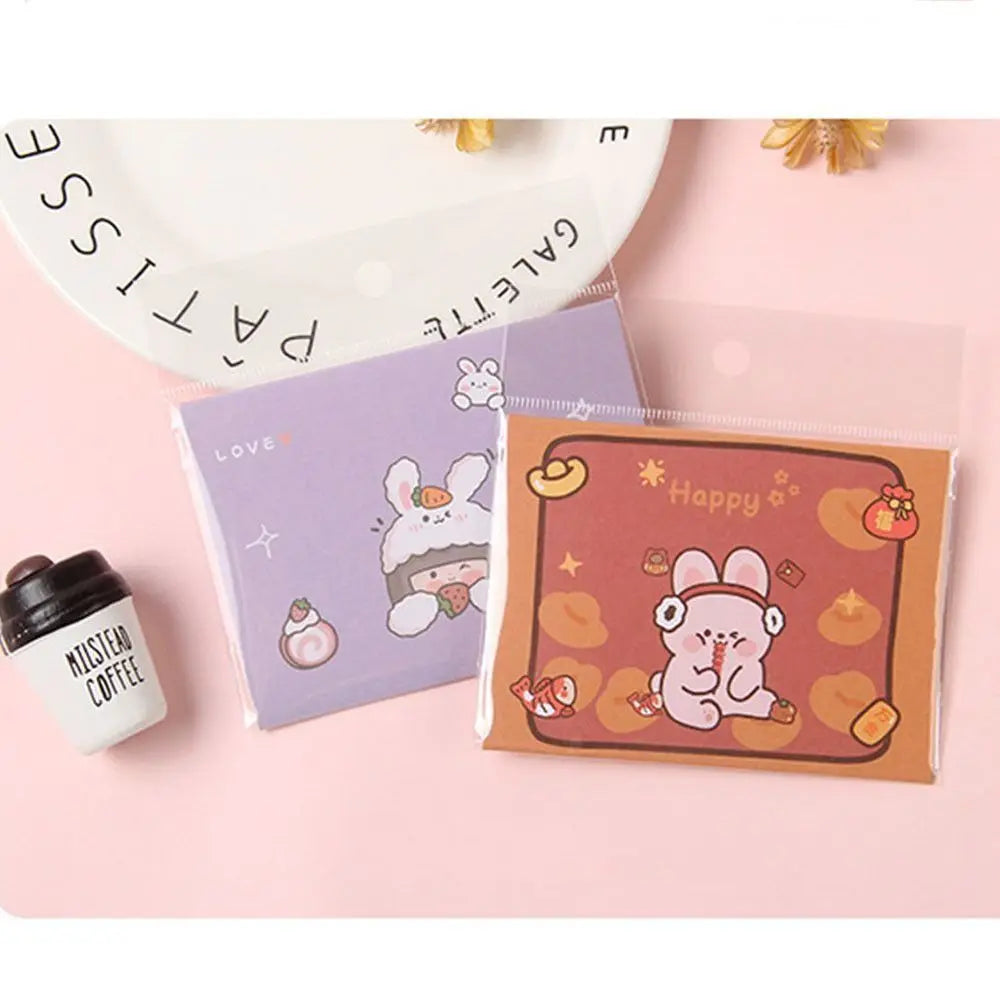 Cartoon Greeting Cards – Bear & Rabbit Foldable Cards, 9 Styles Cartoon Greeting Card Axl