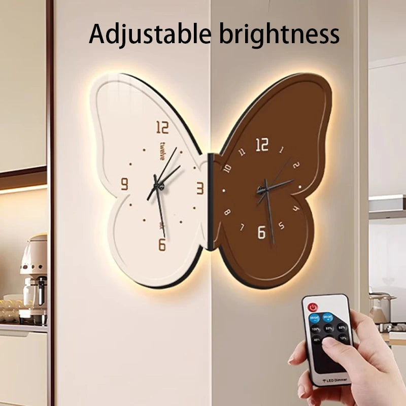 Luminous Silent Wall Clock – Nordic Light Luxury Home Décor Wall Clock Axl