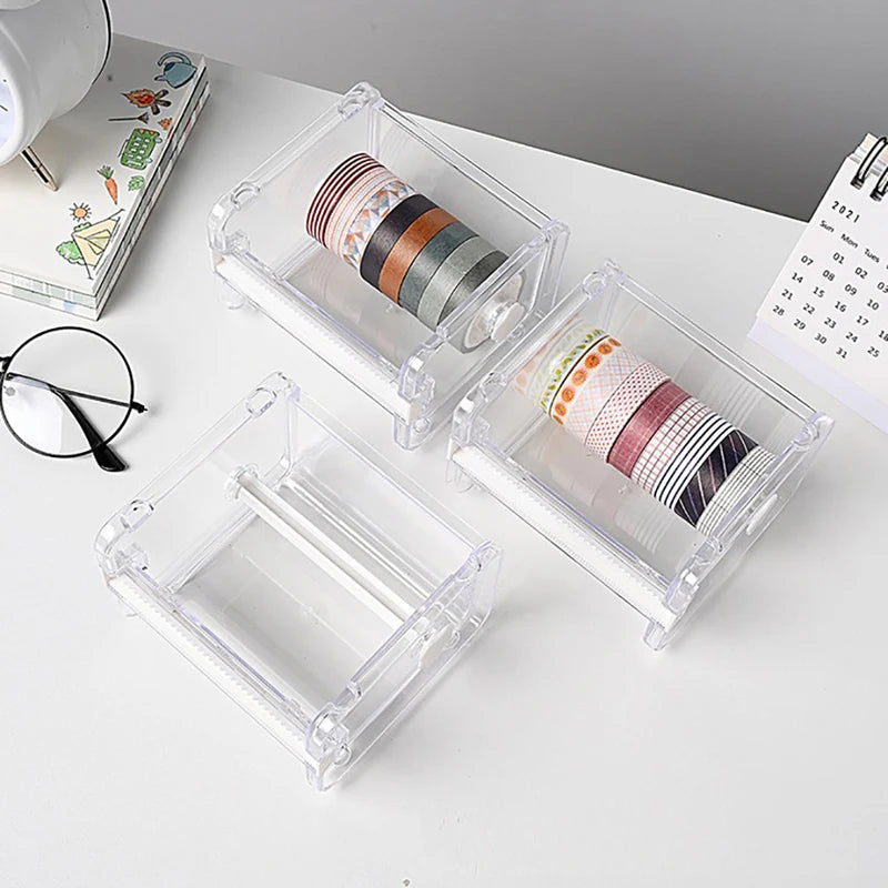 ABS Tape Dispenser & Washi Tape Cutter | Desk Organizer Tape Dispenser Axl