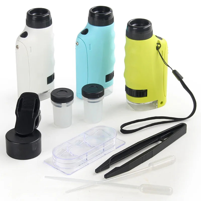 Kids Portable Mini Handheld Microscope – 500X Science Toy Kids Science Microscope Axl