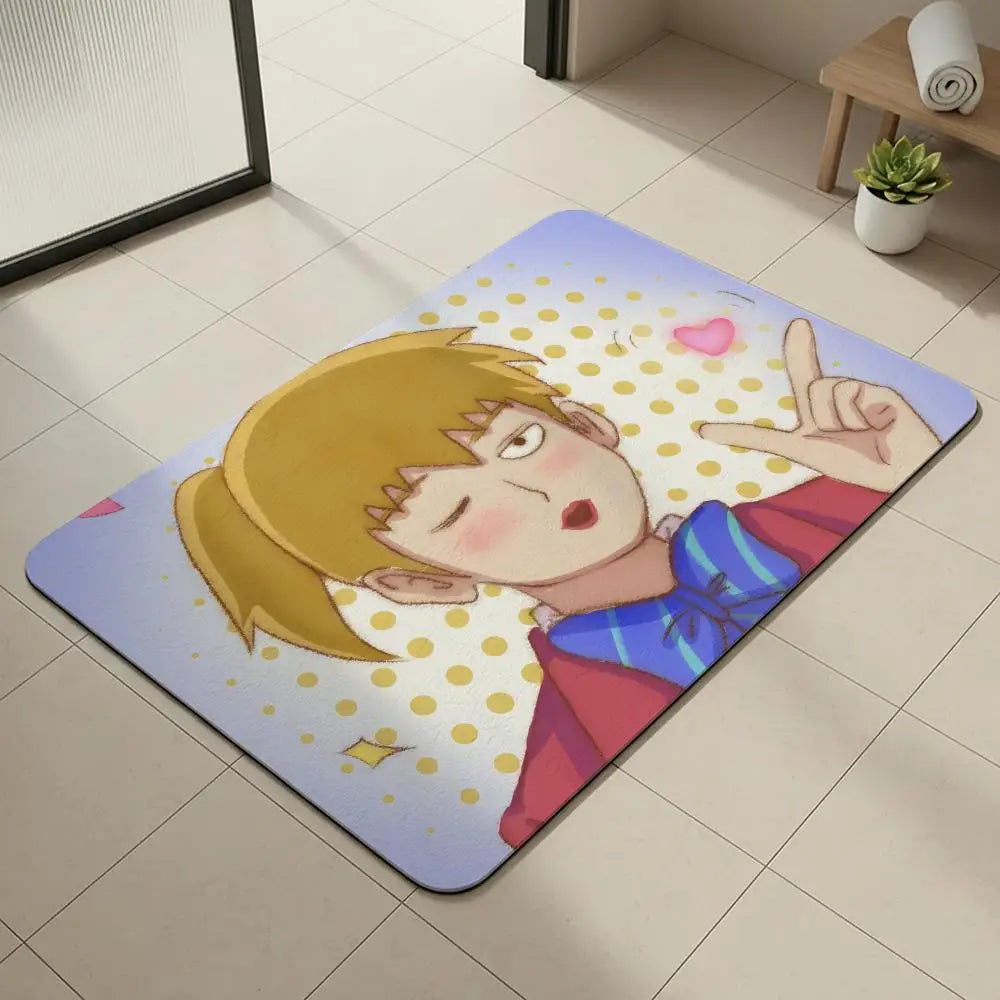 Mob Psycho 100 Diatomite Bath Mat – Quick Dry & Anti-Slip Diatomite Bath Mat Axl White8 50x80cm
