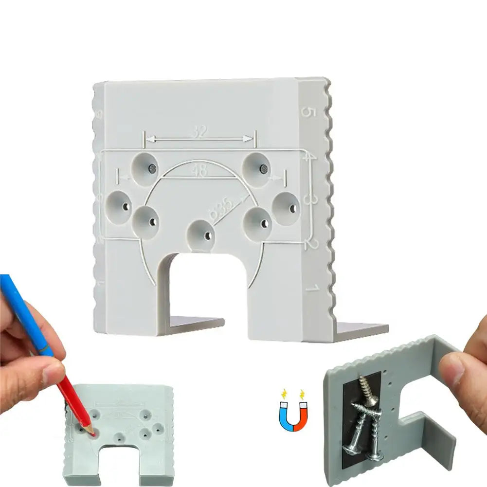 35mm Hinge Jig – Magnetic Cabinet Door Drilling Template Hinge Installation Jig Axl