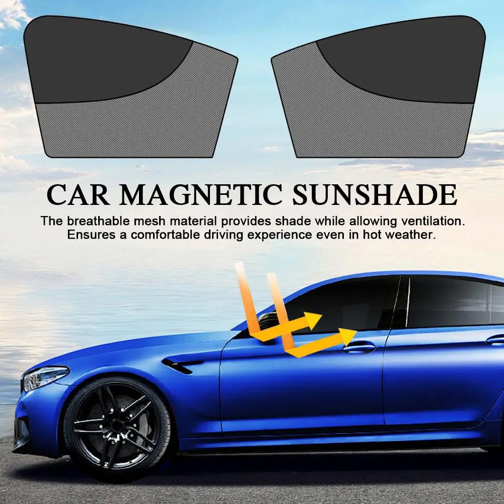 Magnetic Car Window Sunshade – UV-Blocking Mesh Curtain Car Window Sunshade Axl