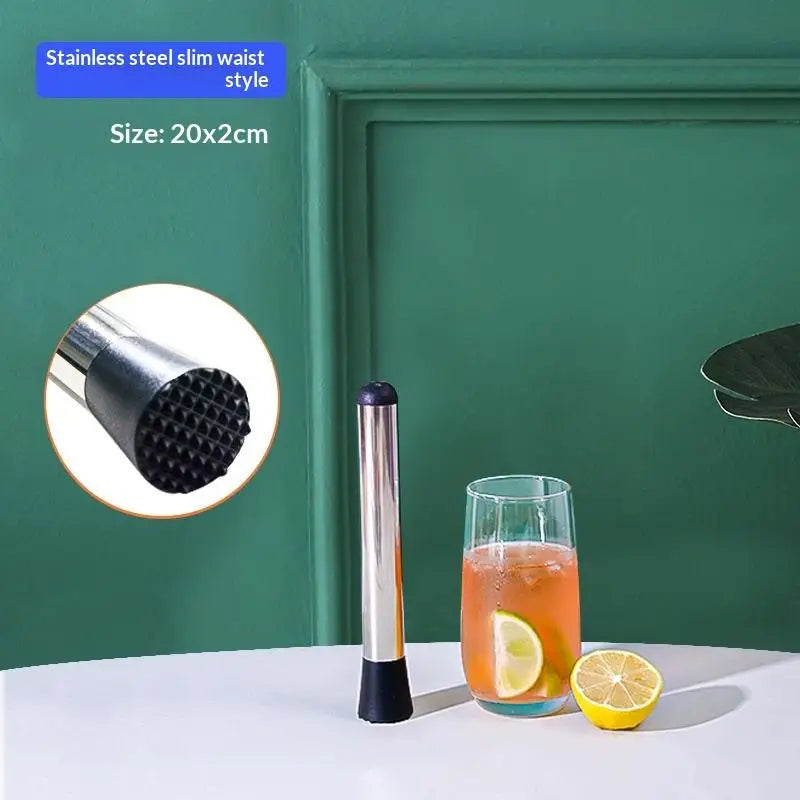 Stainless Steel Ice Hammer & Muddler Bar Tool | Cocktail Set Bar Tool Axl 20cm