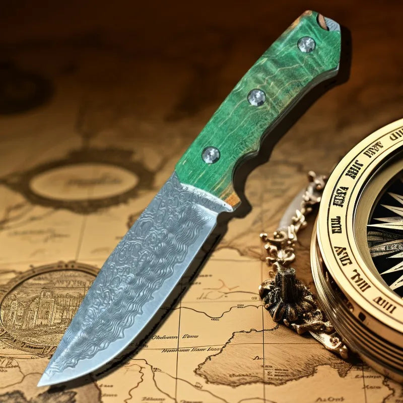 Damascus Steel Boning Knife – Hand-Forged VG10 Chef's Knife Damascus Chef's Knife Axl