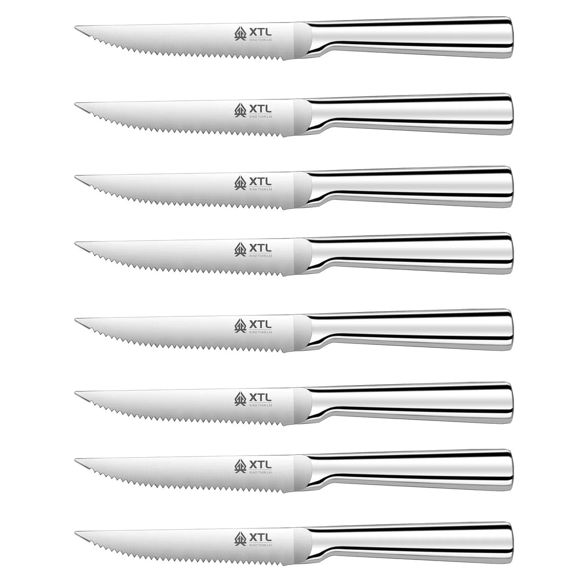 PLYS Stainless Steel Steak Knife Set – 4, 6 or 8 Piece Steak Knife Set Axl 8 steak knife