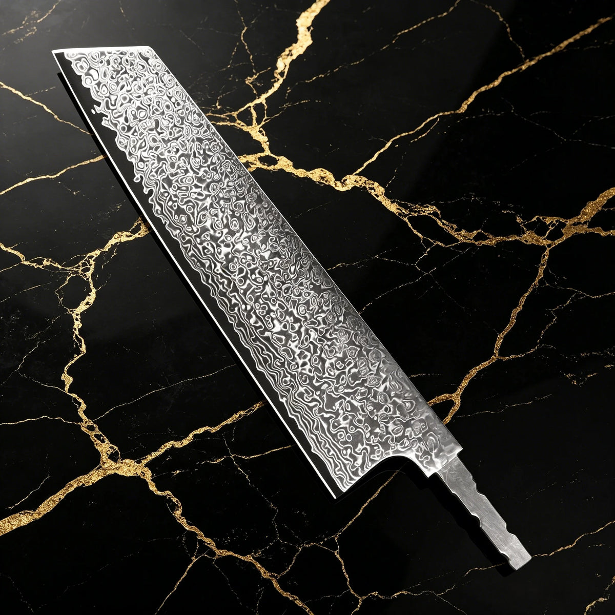 Damascus Steel Kiritsuke Blade Blank – DIY Knife Making Knife Blade Blank Axl