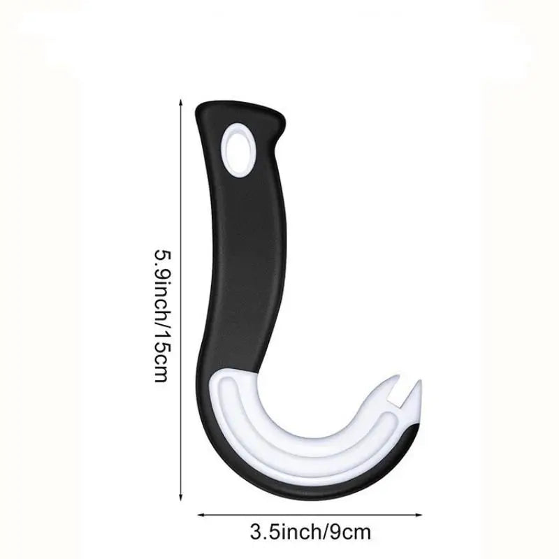 Easy Grip Hook Can Opener – Safe Durable Plastic Kitchen Tool Can Opener Axl black