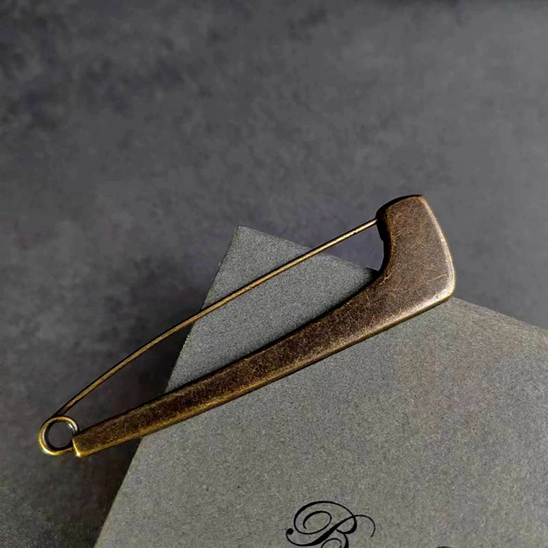 Retro Bronze Large Metal Safety Pins for Clothing & Scarves Metal Safety Pins Axl A8