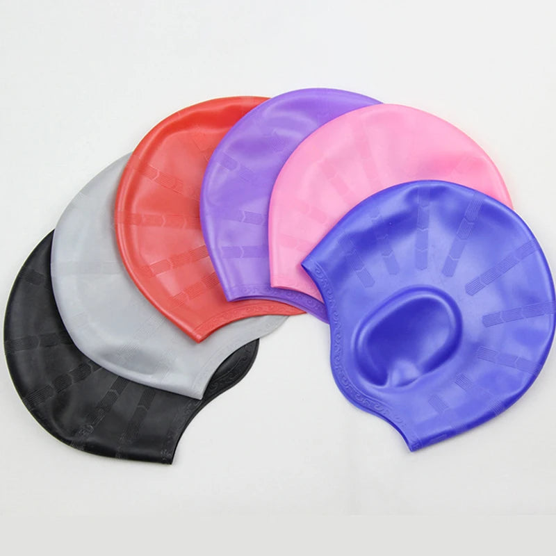 Adults Silicone Swimming Cap – Waterproof & Ear Protection Silicone Swim Cap Axl