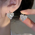 Huitan Heart Drop Earrings – Cubic Zirconia Women's Jewellery Drop Earrings Axl E3660