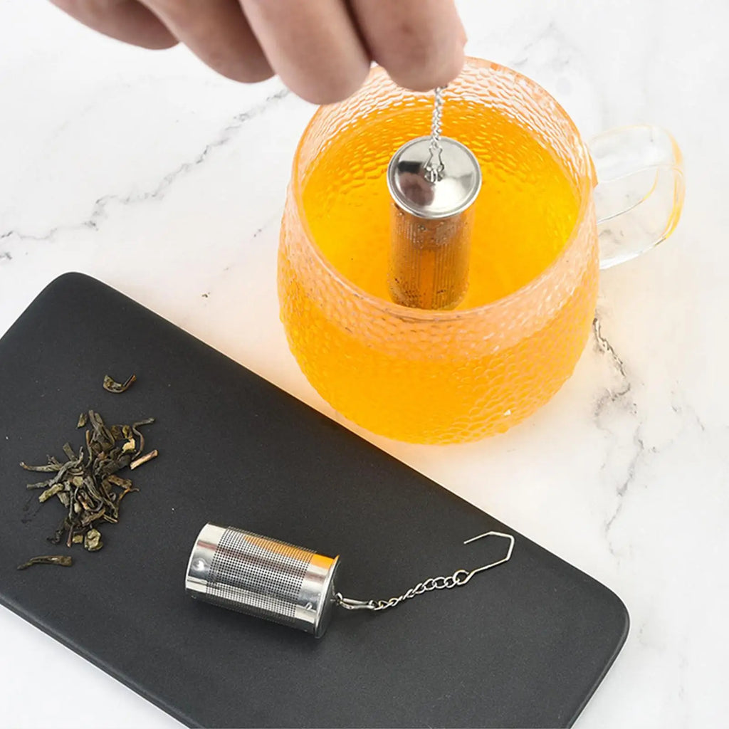 Stainless Steel Tea Infuser with Chain Hook | Loose Leaf Strainer Tea Infuser Axl