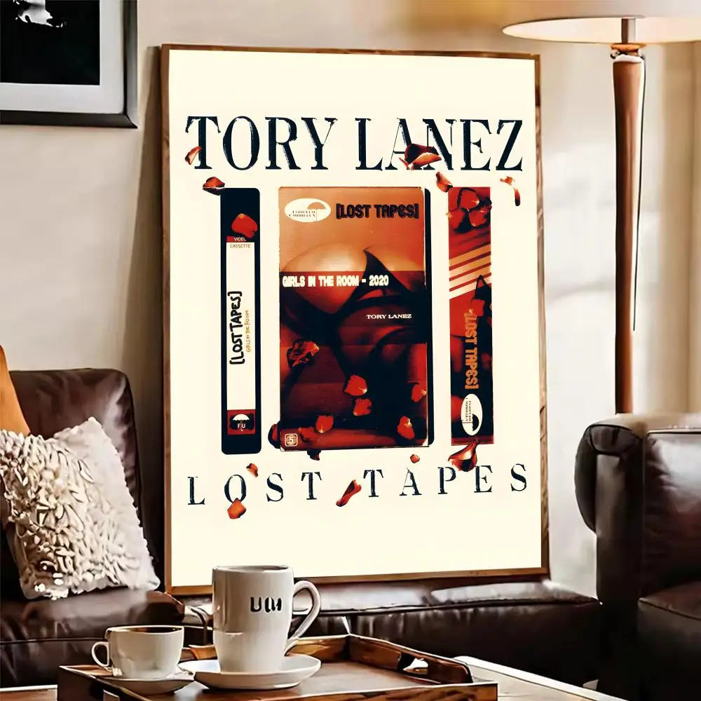 Tory Lanez Canvas Wall Art Unframed Poster | Hip-Hop Decor Canvas Wall Art Axl
