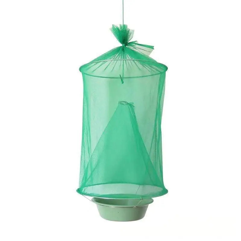 Hanging Fly Trap – Green Mesh Net for Garden, Farm & Patio Outdoor Fly Trap Axl A2 Tie-top style