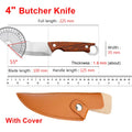 InLeung Hand Forged Boning Knife – Stainless Steel Kitchen Knife Boning Kitchen Knife Axl C knife with cover