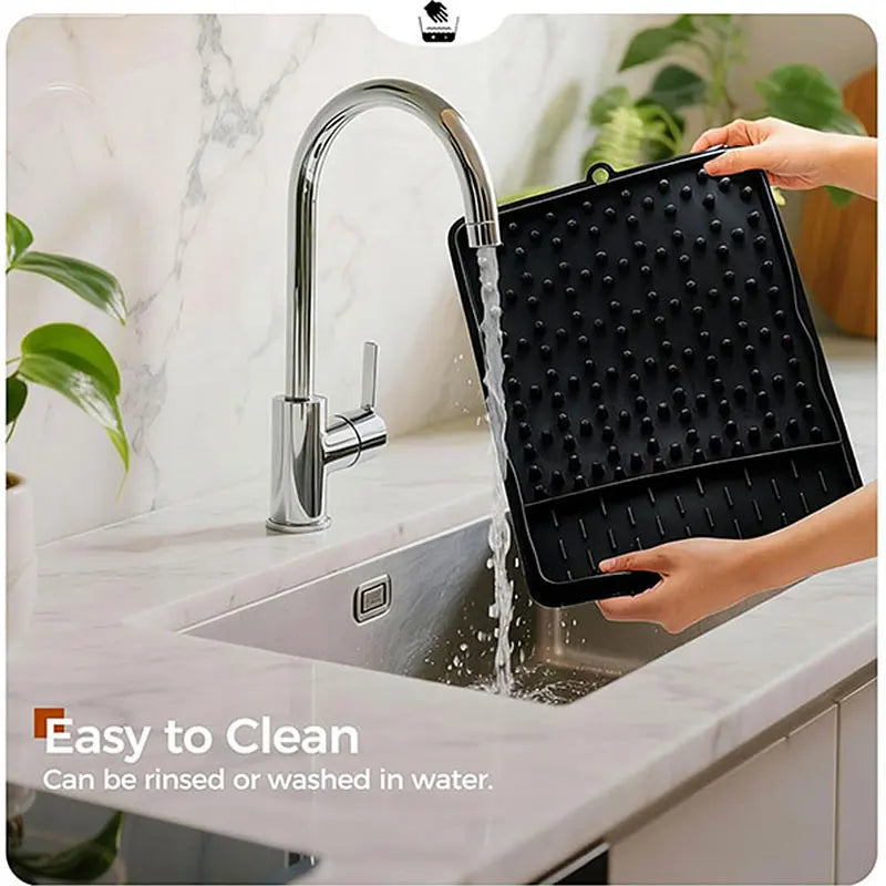 Silicone Dish Drying Rack – Adjustable Drainer & Organizer Dish Drying Rack Axl