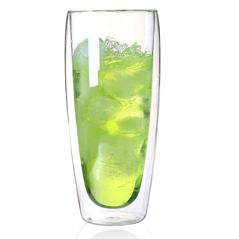 Double Wall Glass Cup – Heat-Resistant Coffee & Tea Drinkware Double Wall Glass Axl 650ML 301-400ml