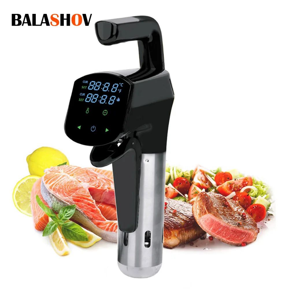 BALASHOV 1100W Sous Vide Immersion Circulator – LCD Touch IPX7 Sous Vide Circulator Axl