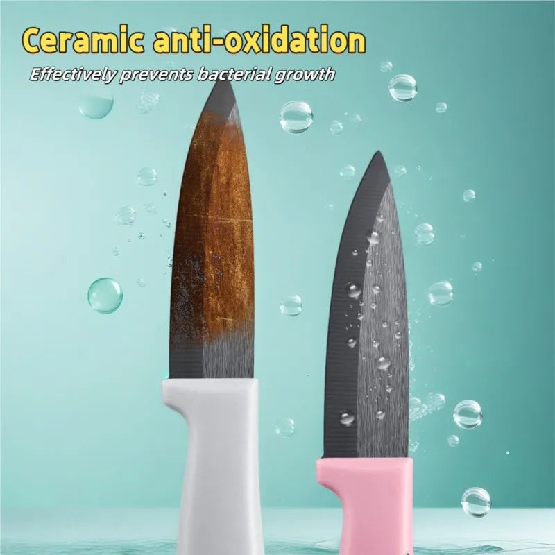 Black Zirconium Ceramic Paring Knife with Blade Guard Ceramic Paring Knife Axl