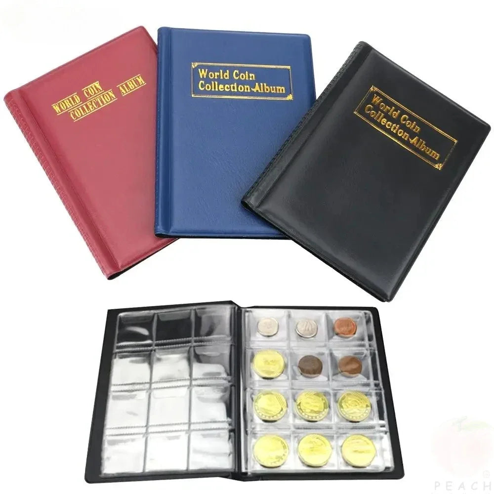 PVC Coin Collection Album – 120 Compartments for Collectors Coin Collection Album Axl