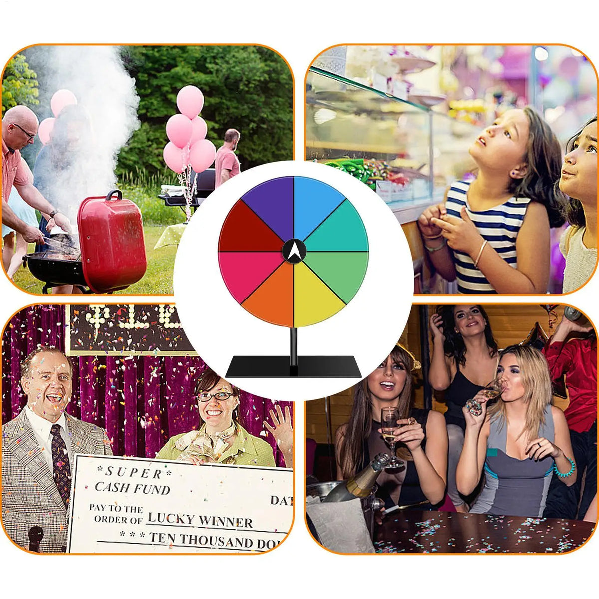 Erasable Acrylic Prize Wheel – Spin Game for Events & Parties Prize Spin Wheel Axl Default Title