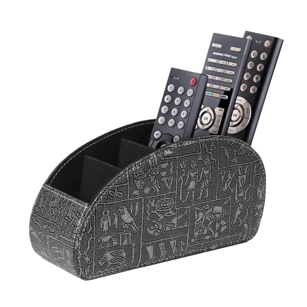 PU Leather Remote Control Holder & Desk Organizer Box Desk Organizer Box Axl