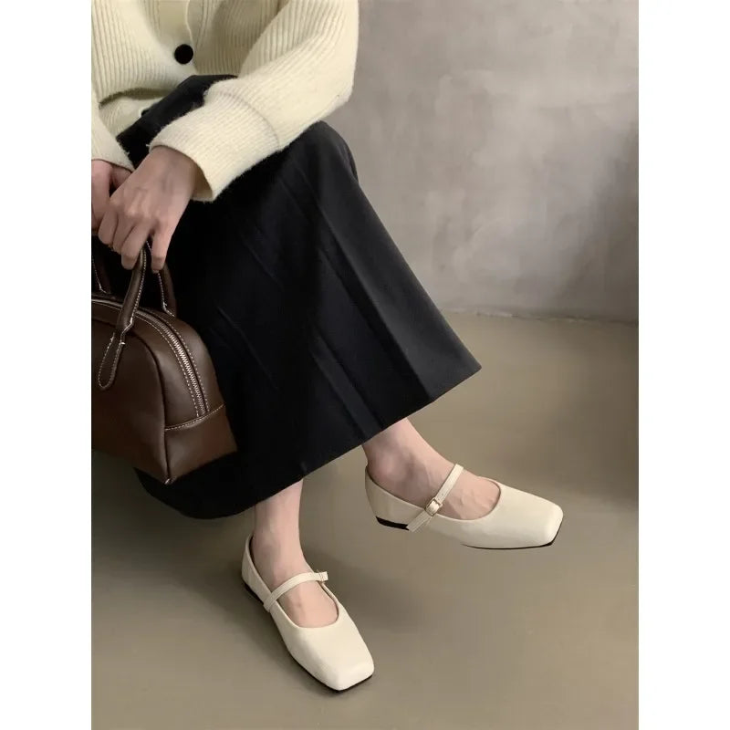 Women's Square Toe Mary Jane Flats – Party & Wedding Shoes Mary Jane Flats Axl