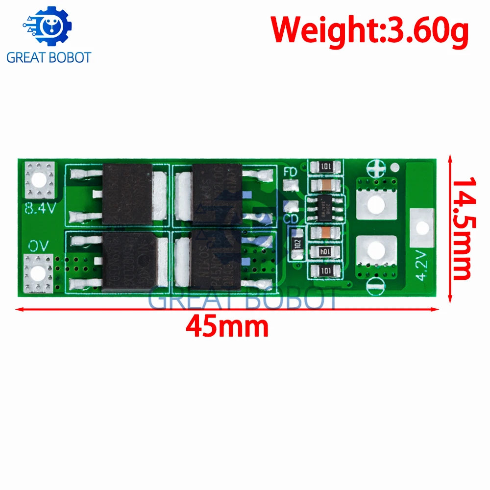 2S 20A BMS Board 7.4V 8.4V 18650 Lithium Battery Protection BMS Protection Board Axl