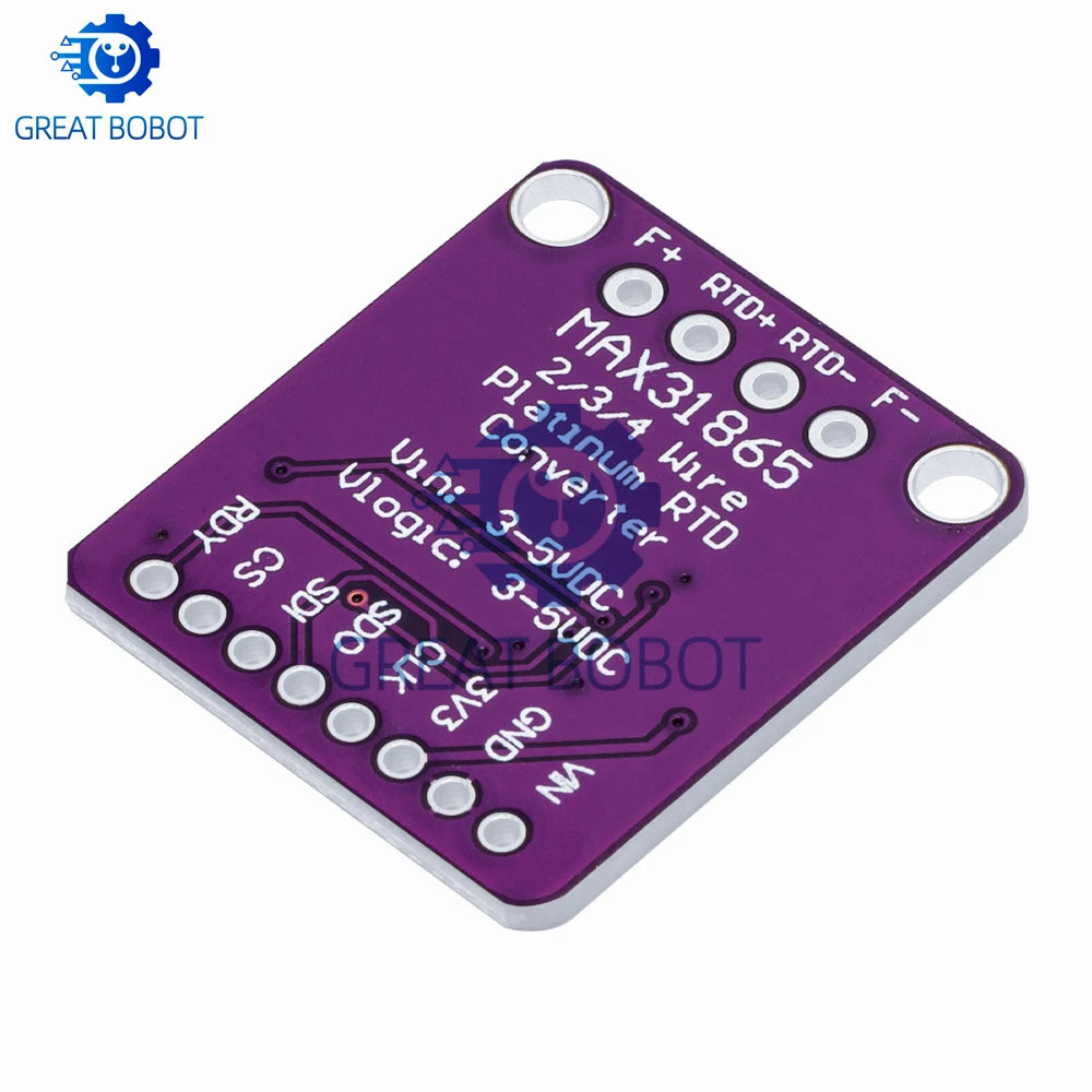 MAX31865 PT100/PT1000 RTD to Digital Converter – Arduino RTD Converter Module Axl