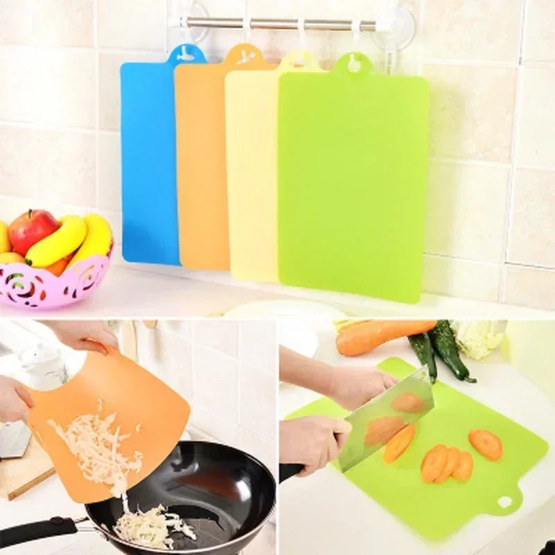 Flexible Plastic Cutting Board – Eco-Friendly Chopping Mat Cutting Board Axl 1Pcs Random Color