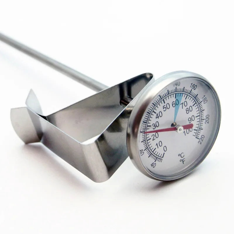 Milk Frothing Thermometer – Stainless Steel Dial 0–220°F Kitchen Thermometer Axl