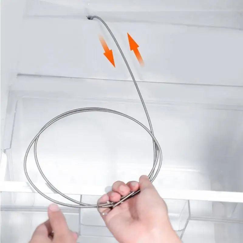 5-Piece Fridge Drain Cleaning Kit – Brush, Syringe & Hose Drain Cleaning Kit Axl