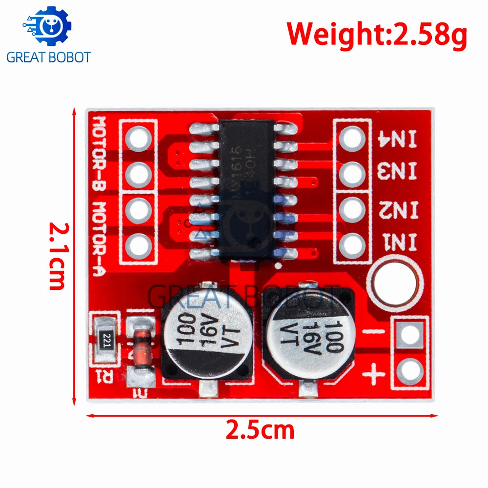 L298N DC Motor Driver Module – Dual H-Bridge PWM Speed Control Motor Driver Module Axl